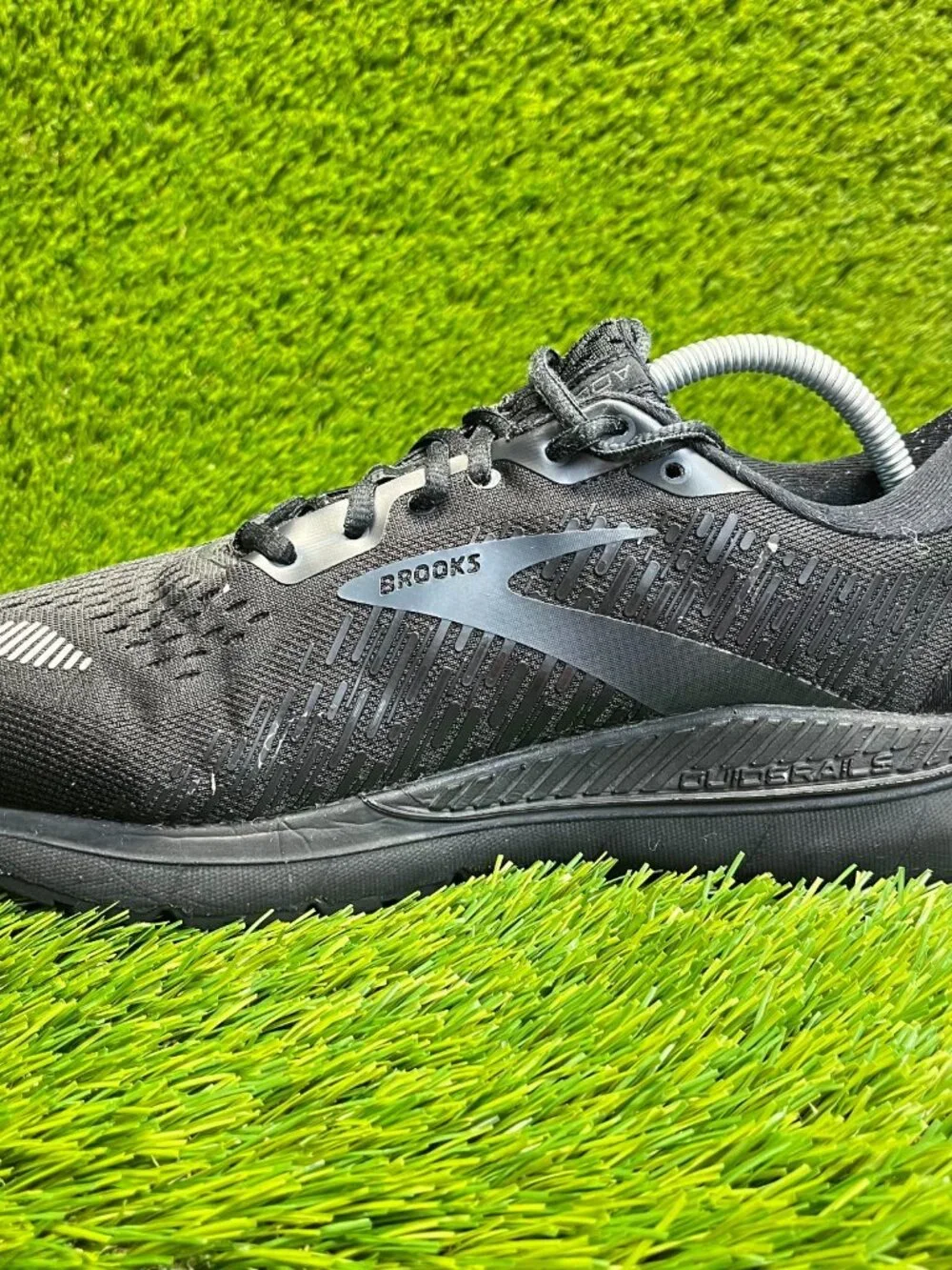 Brooks Addiction‎ GTS 15 Triple Black Mens Size 9 Walking Running Shoes Sneakers